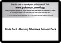 Code Card - Burning Shadows Booster Pack