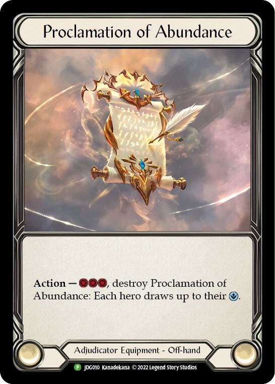 Proclamation of Abundance - JDG010