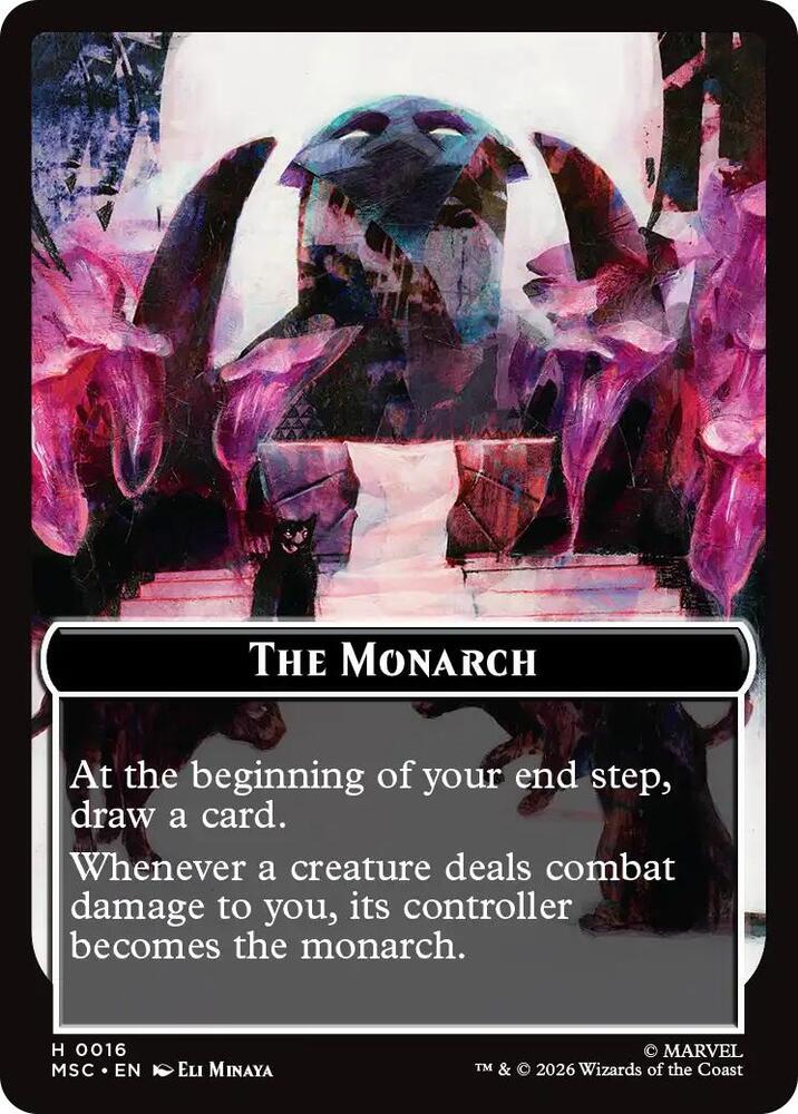 The Monarch (016) // Vibranium (015) Double-Sided Token
