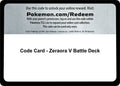Code Card - Zeraora V Battle Deck