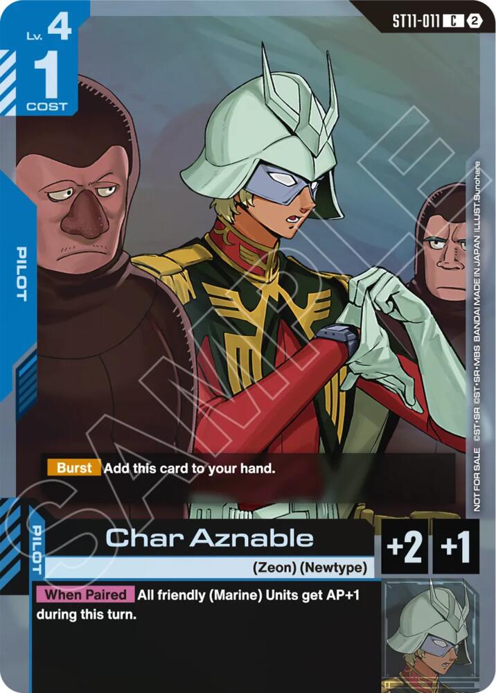 Char Aznable (ST11-ST14 Release Event) - ST11-011 [Gundam Promotional Cards]