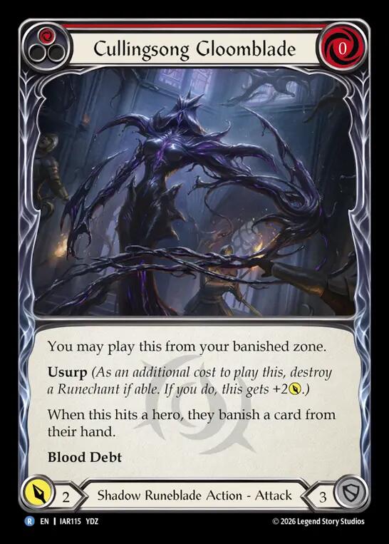 Cullingsong Gloomblade [Usurp the Shadow Throne]