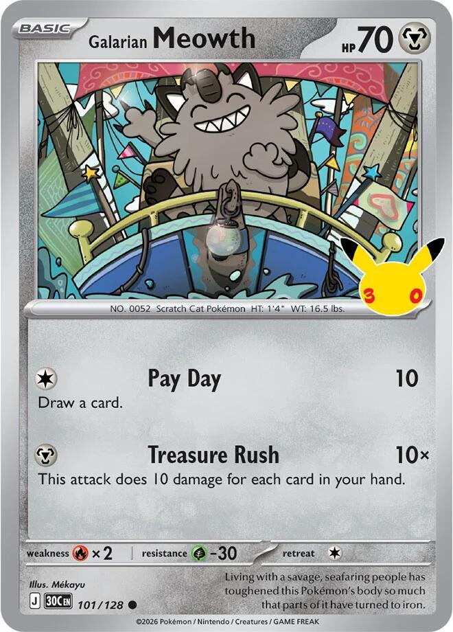 Galarian Meowth - 101/128
