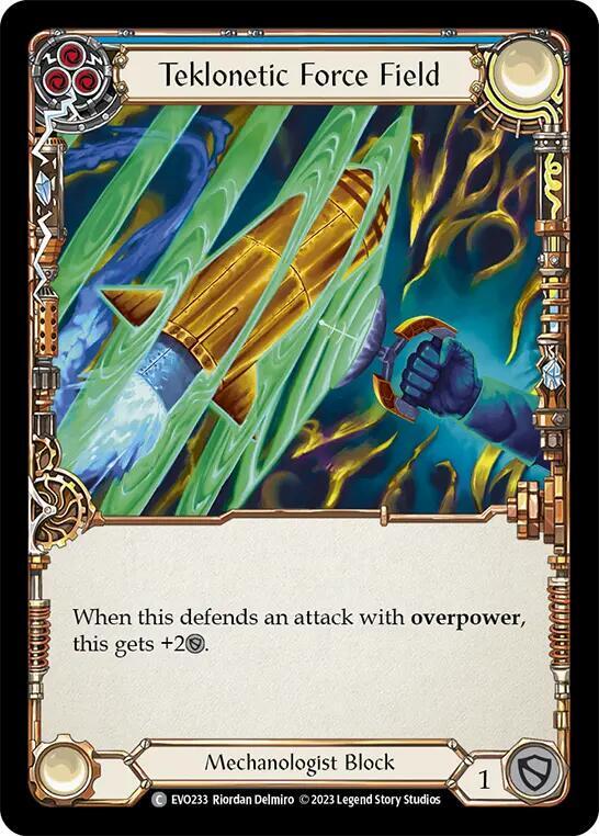 Teklonetic Force Field (Blue)