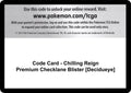 Code Card - Chilling Reign Premium Checklane Blister [Decidueye]