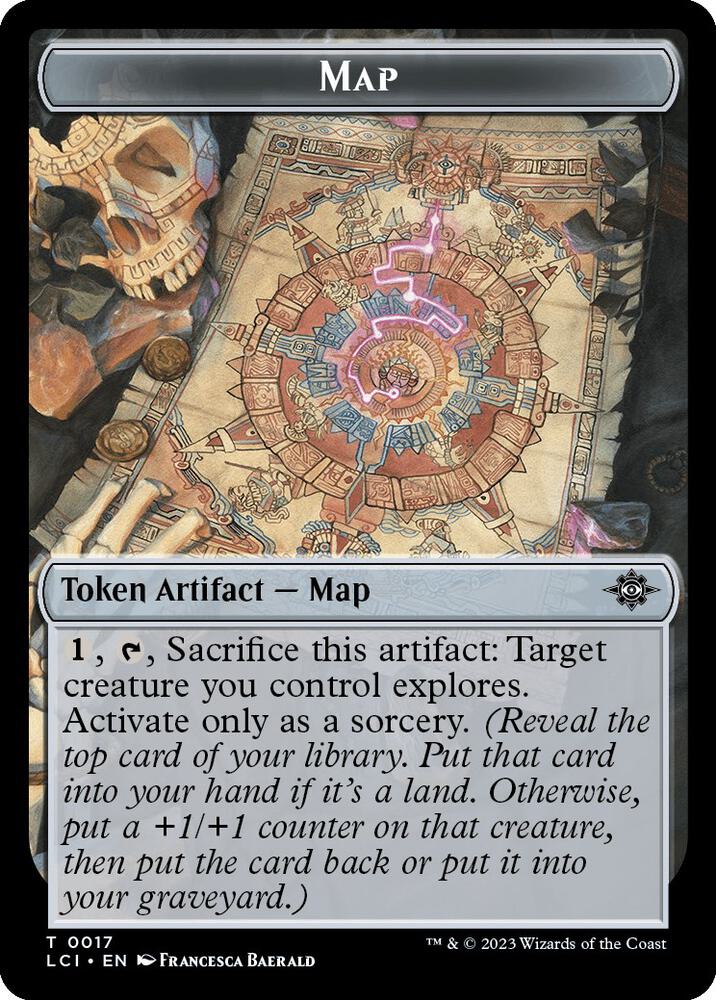 Map // Dinosaur (0010) Double-Sided Token