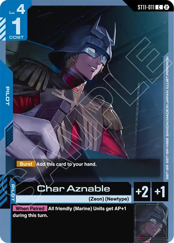 Char Aznable - ST11-011 [Starter Deck 11: Aquatic Assault]