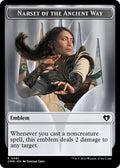Emblem - Narset of the Ancient Way // Wizard Double-Sided Token