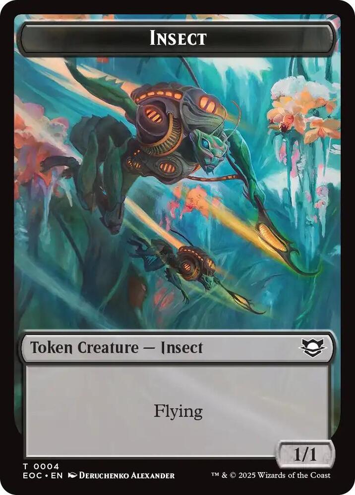 Insect // Elemental (0008) Double-Sided Token