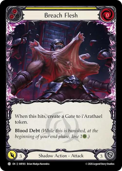 Breach Flesh (Yellow) [Usurp the Shadow Throne]