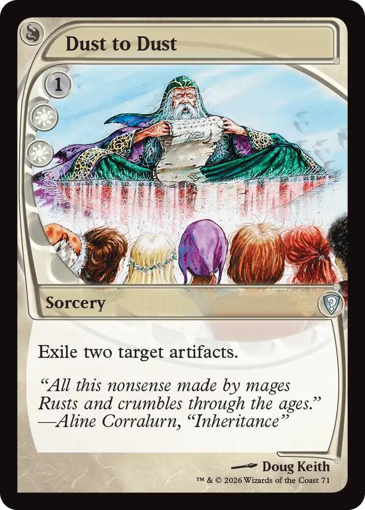 Dust to Dust (Future Sight) [Mystery Booster: Commander Edition]