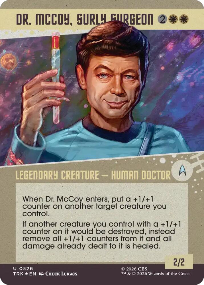 Dr. McCoy, Surly Surgeon (Showcase) (Surge Foil) [Star Trek]