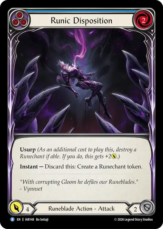 Runic Disposition (Blue) [Usurp the Shadow Throne]