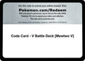 Code Card - V Battle Deck [Mewtwo V]