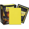Dragon Shield Standard Card Sleeves - Box 100 - Standard Size Dual Matte Lightning Yellow Ailia