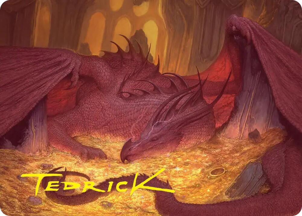 Smaug the Magnificent Art Card (Gold-Stamped Signature)