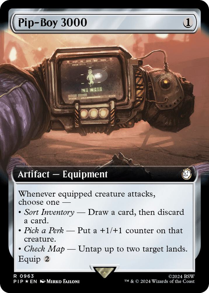 Pip-Boy 3000 (Extended Art) (Surge Foil)