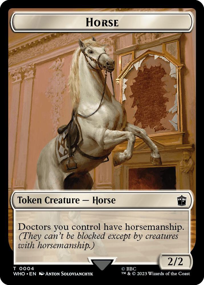 Horse // Clue (0022) Double-Sided Token