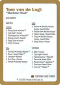2001 Tom van de Logt Decklist Card