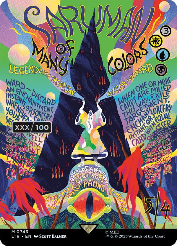 Saruman of Many Colors (Borderless Poster) (Serial Numbered) [Universes Beyond: The Lord of the Rings: Tales of Middle-earth]