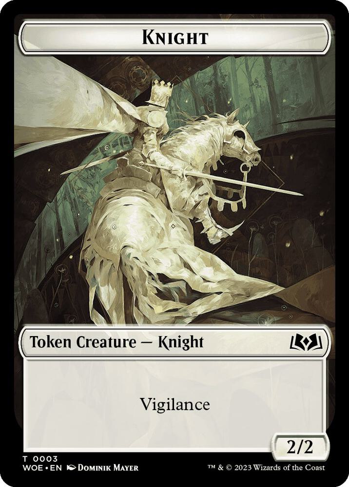 Knight // Food (0010) Double-Sided Token