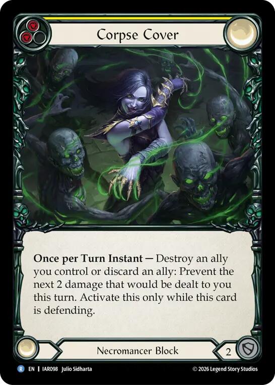 Corpse Cover (Yellow) [Usurp the Shadow Throne]