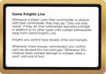 Game Knights Live (Black Lotus Unknown Planechase)