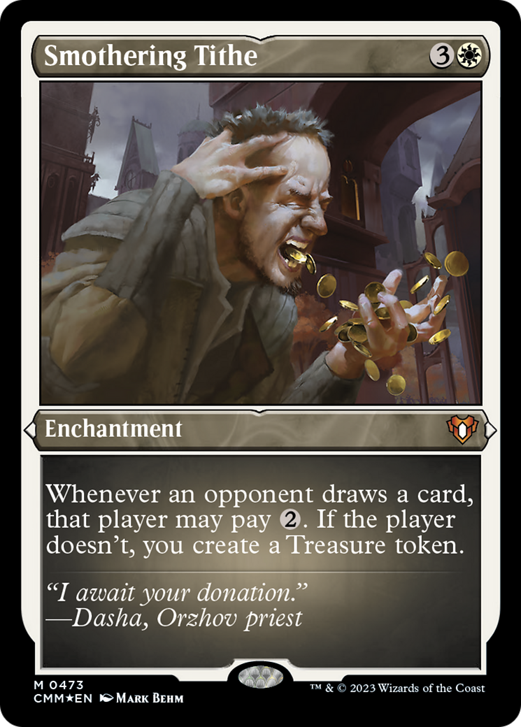 Smothering Tithe (Foil Etched) [Commander Masters]