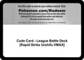 Code Card - League Battle Deck [Rapid Strike Urshifu VMAX]