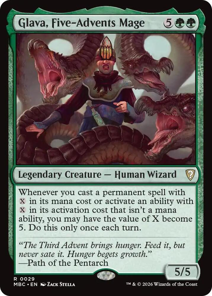 Glava, Five-Advents Mage [Mystery Booster Commander Edition]
