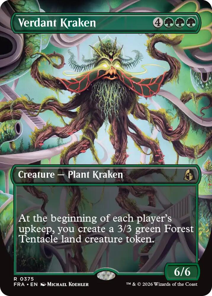 Verdant Kraken (Borderless)