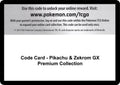 Code Card - Pikachu & Zekrom GX Premium Collection