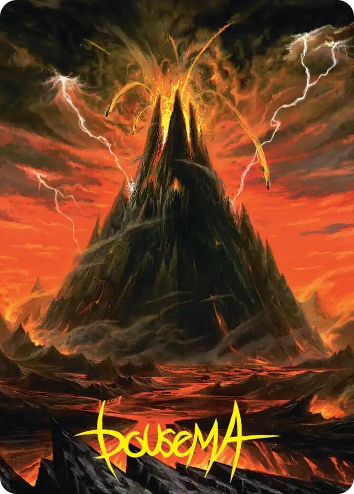 Mount Doom Art Card (Gold-Stamped Signature)
