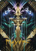 Halo Fountain Art Card (Gold-Stamped Signature)