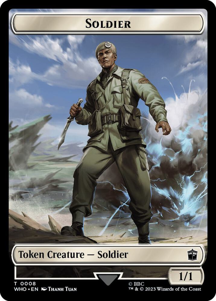 Soldier // Alien Warrior Double-Sided Token