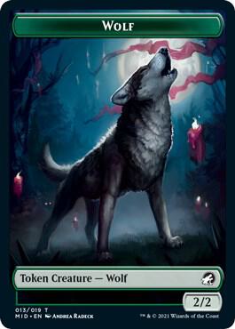Wolf // Beast Double-Sided Token