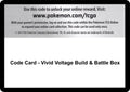 Code Card - Vivid Voltage Build & Battle Box