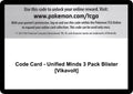Code Card - Unified Minds 3 Pack Blister [Vikavolt]