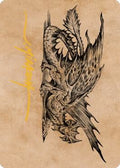 Ancient Brass Dragon Art Card (49/81) (Gold-Stamped Signature)