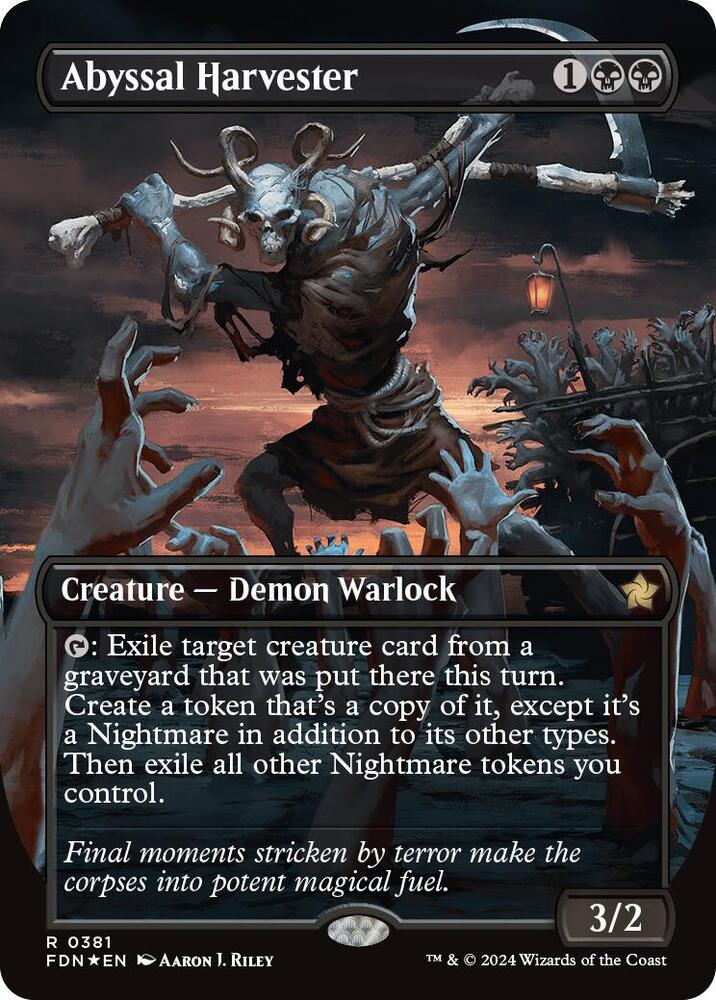 Abyssal Harvester (Borderless) (Mana Foil)