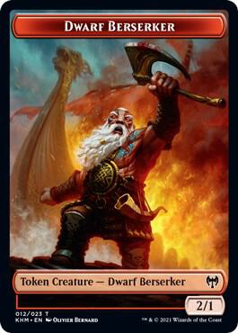 Dwarf Berserker // Bird Double-Sided Token
