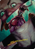 Hauntwoods Shrieker Art Card (Gold-Stamped Signature)