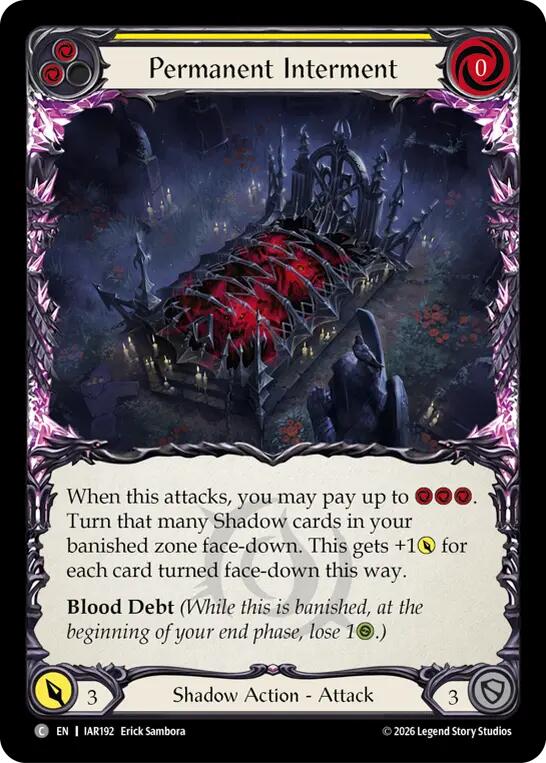 Permanent Interment (Yellow) [Usurp the Shadow Throne]