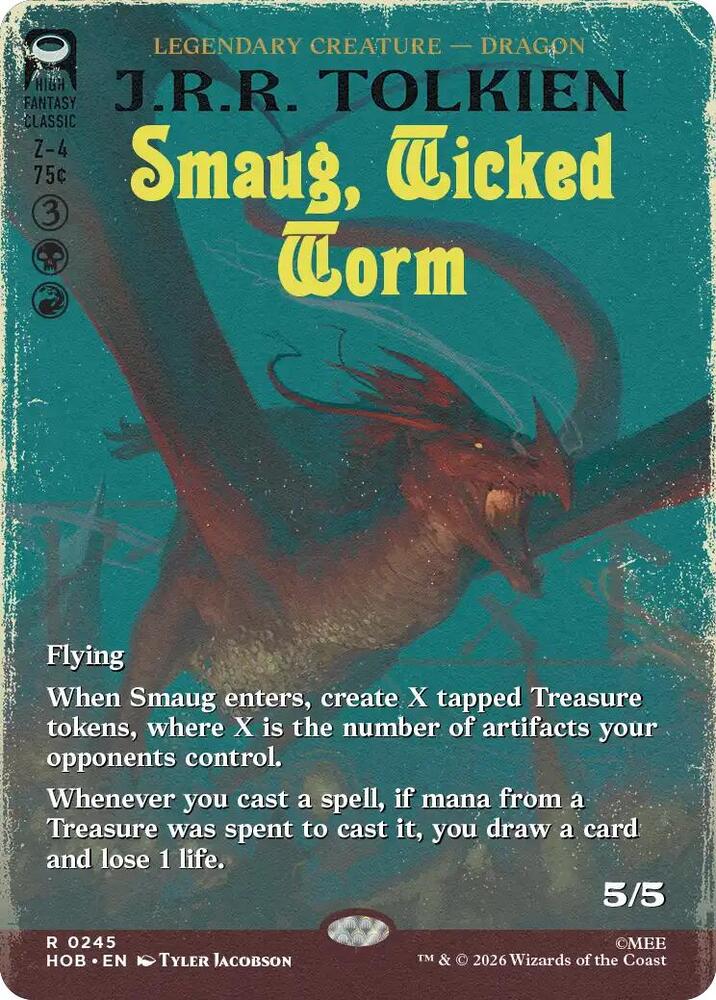Smaug, Wicked Worm (Borderless)