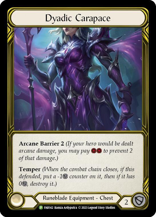 Dyadic Carapace (Golden) - FAB142 [Flesh and Blood: Promo Cards]