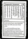 Yawgmoth's Testament (No PW Symbol)