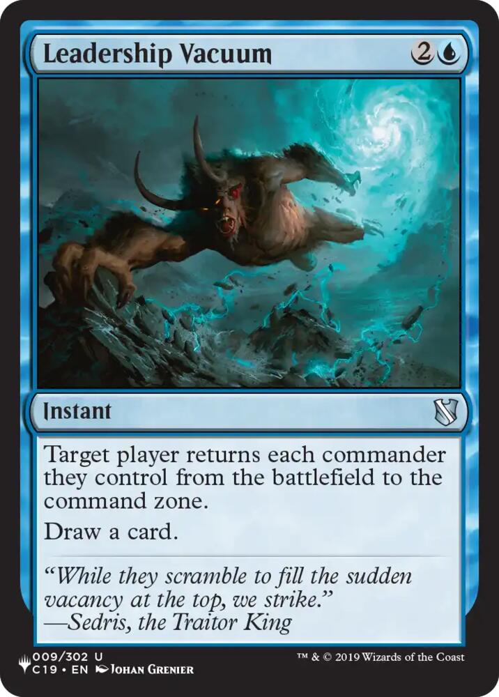 Leadership Vacuum [The List Reprints]