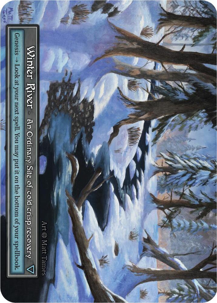 Winter River (Foil) (Box Topper)