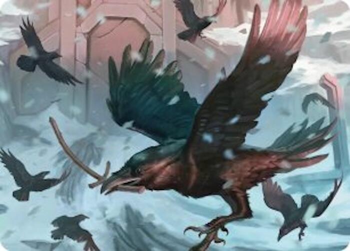 Ravenhill Flock Art Card