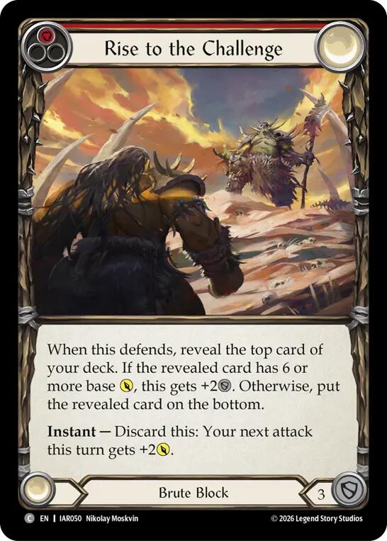 Rise to the Challenge (Red) [Usurp the Shadow Throne]